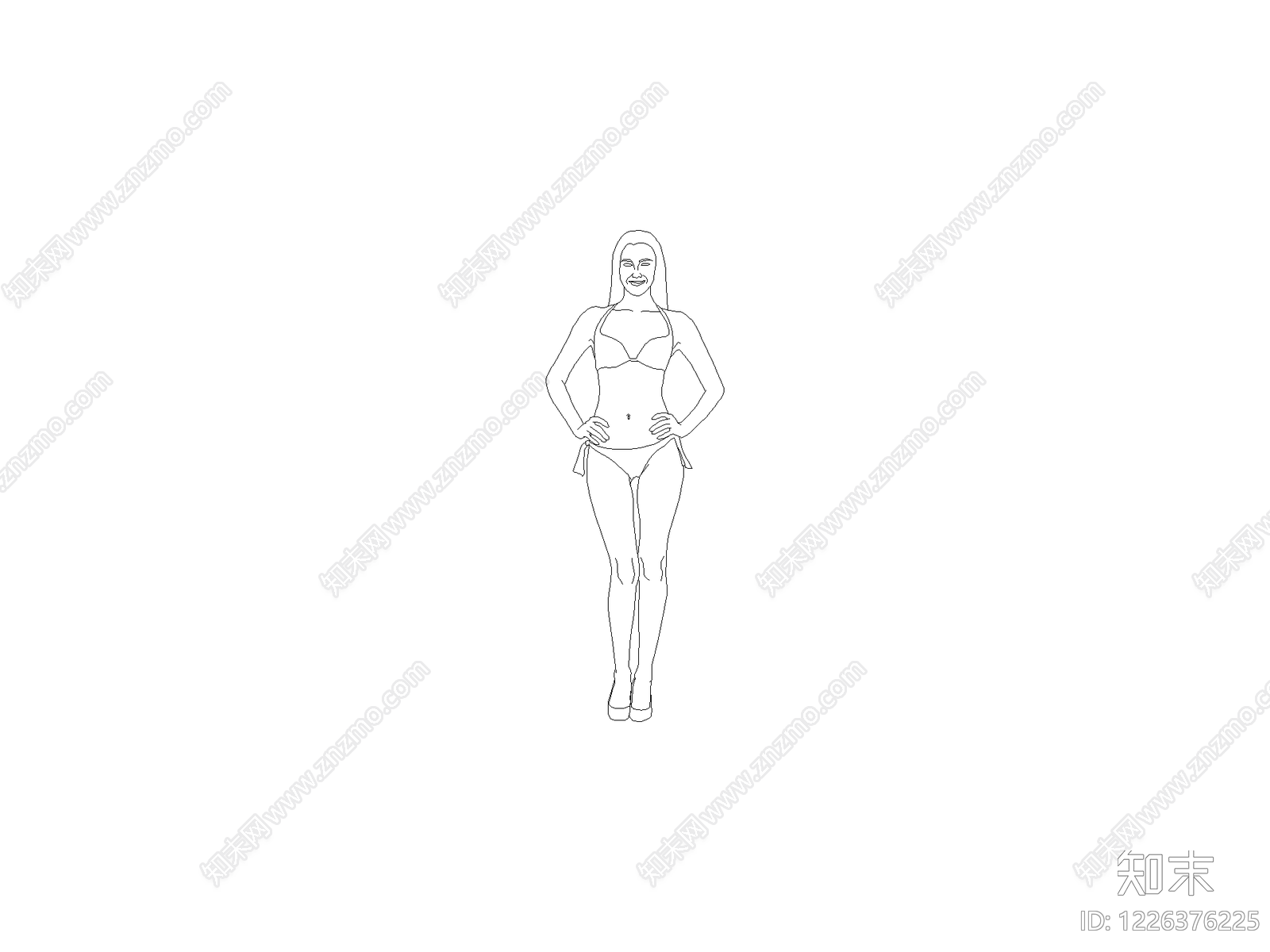 人物cad施工图下载【ID:1226376225】
