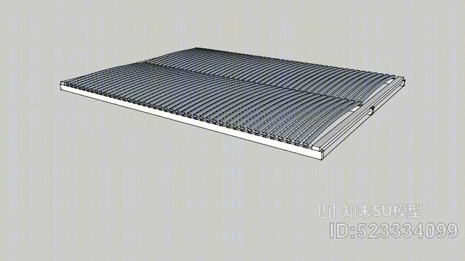 苏丹laxeby皇后床的基础slatted宜家SU模型下载【ID:523334099】