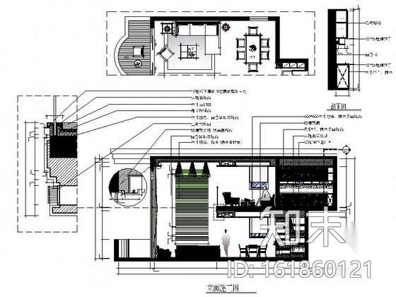 [东莞]精装修双层别墅室内装修图cad施工图下载【ID:161860121】