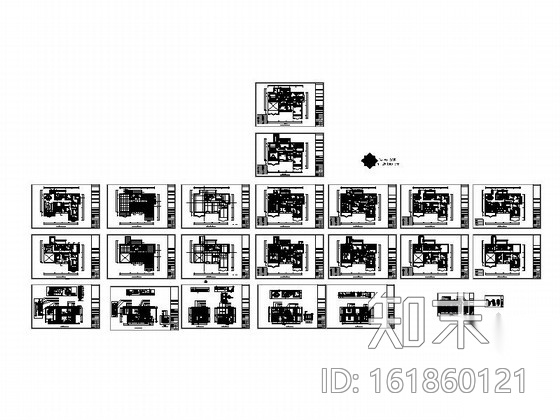 [东莞]精装修双层别墅室内装修图cad施工图下载【ID:161860121】