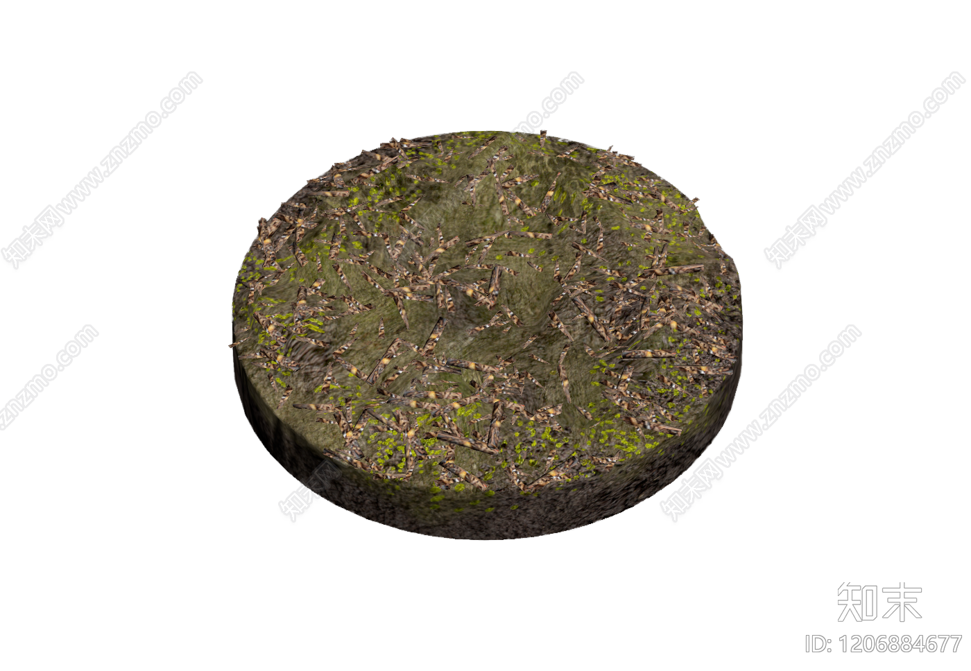 树桩装饰构件3D模型下载【ID:1206884677】