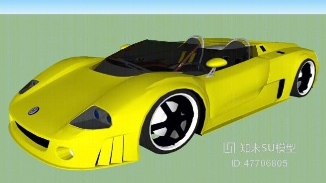 跑车SU模型下载【ID:47706805】