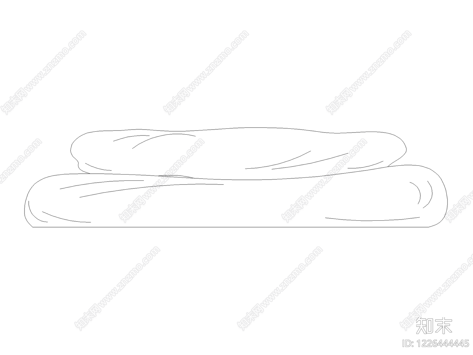 现代摆件CAD图纸