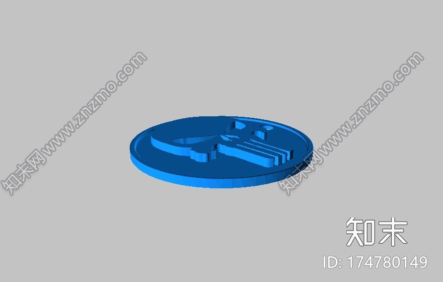 惩罚者钥匙扣3d打印模型下载【ID:174780149】