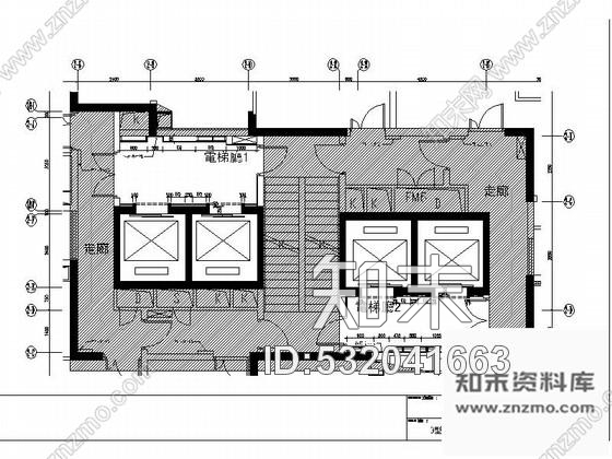 施工图广州天河区某服务式酒店B栋电梯间施工图施工图下载【ID:532041663】