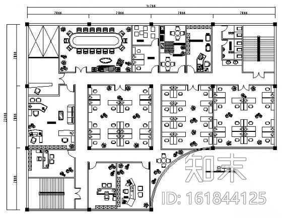 IT办公空间装饰图施工图下载【ID:161844125】