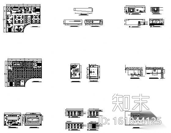 IT办公空间装饰图cad施工图下载【ID:161844125】