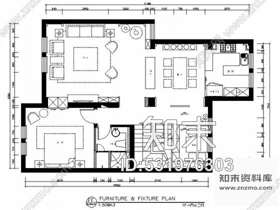 施工图江苏260㎡新中式风格三层别墅室内装修施工图含高清效果图cad施工图下载【ID:531976303】