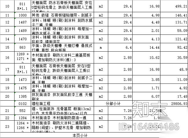 工装预算模板--酒店宾馆装修预算清单（14套）施工图下载【ID:164851186】