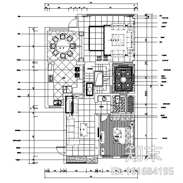 [江苏]现代简约风格联排别墅设计施工图（附效果图）cad施工图下载【ID:161684195】