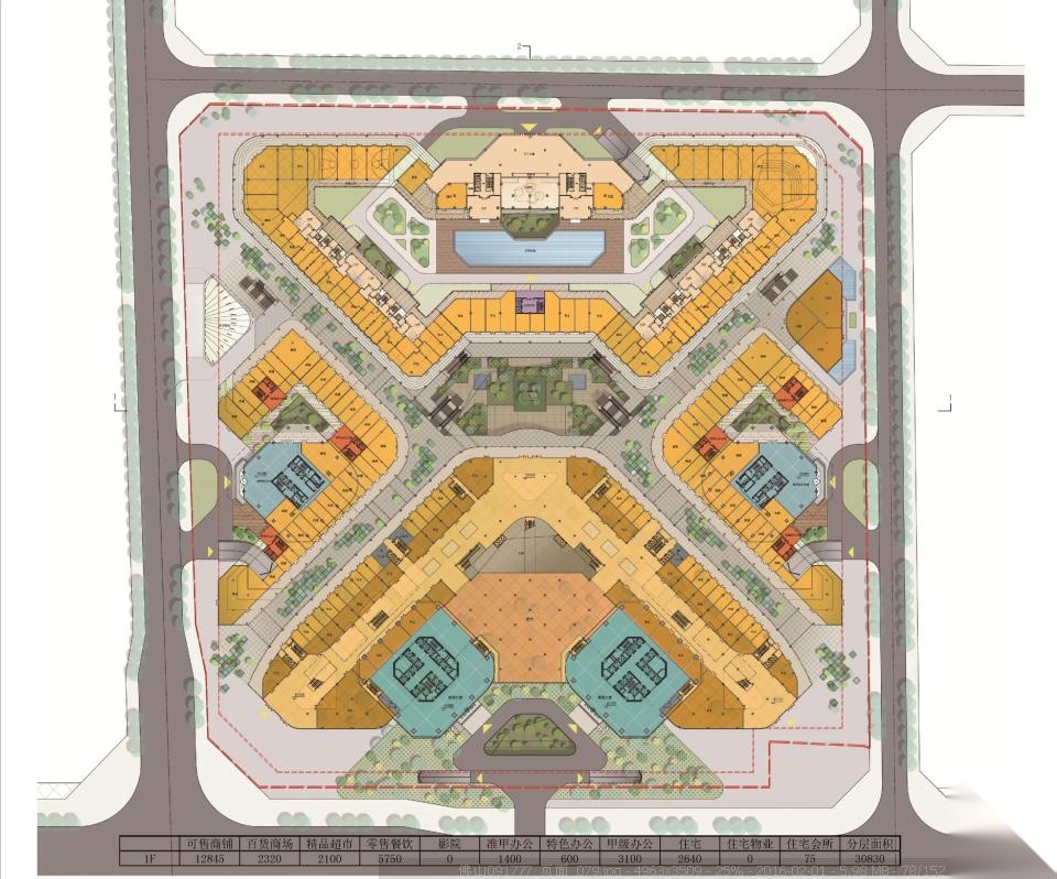 [广东]超高层幕墙立面白兰花造型商业综合体建筑设计方...cad施工图下载【ID:165925179】