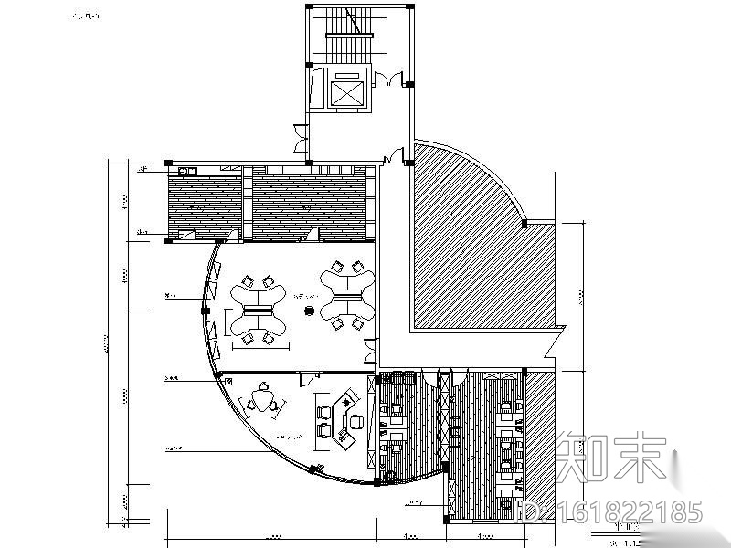 [杭州]某科技公司办公空间装修图（含效果）cad施工图下载【ID:161822185】