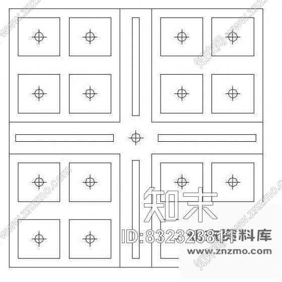 西式天花cad施工图下载【ID:832323811】