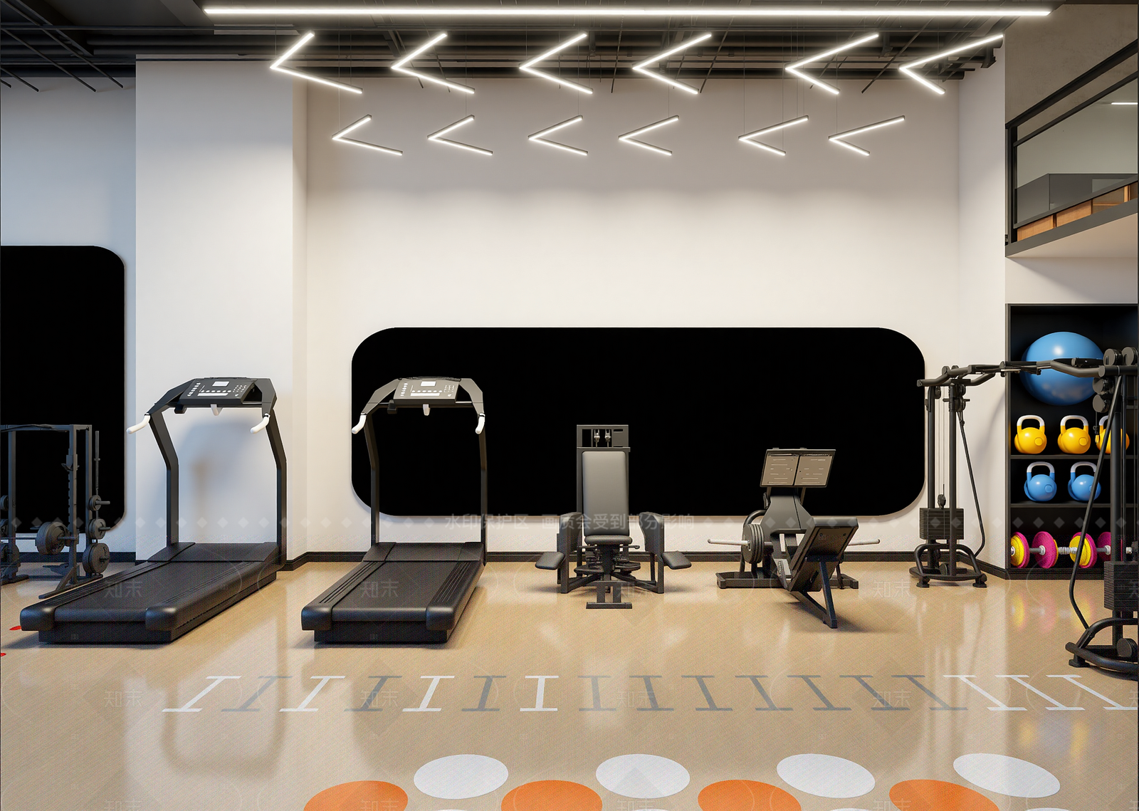 工业健身房3D模型下载【ID:1214957571】