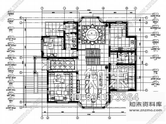 施工图深圳现代高档精品双层别墅装修图含效果施工图下载【ID:531973364】