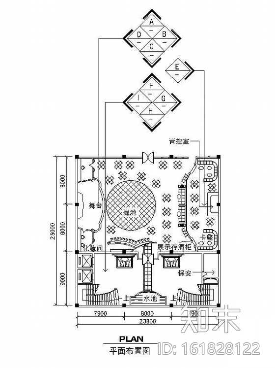 某歌舞厅装修图cad施工图下载【ID:161828122】