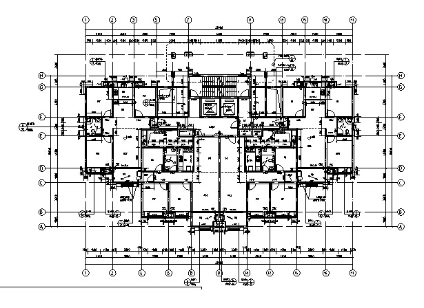 [安徽]多栋塔式高层住宅及邻里中心建筑施工图（全套图...cad施工图下载【ID:167379173】