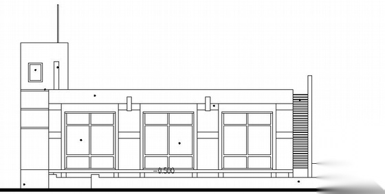 某售楼处建筑方案图cad施工图下载【ID:165140163】