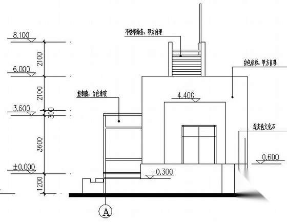 某售楼处建筑方案图cad施工图下载【ID:165140163】