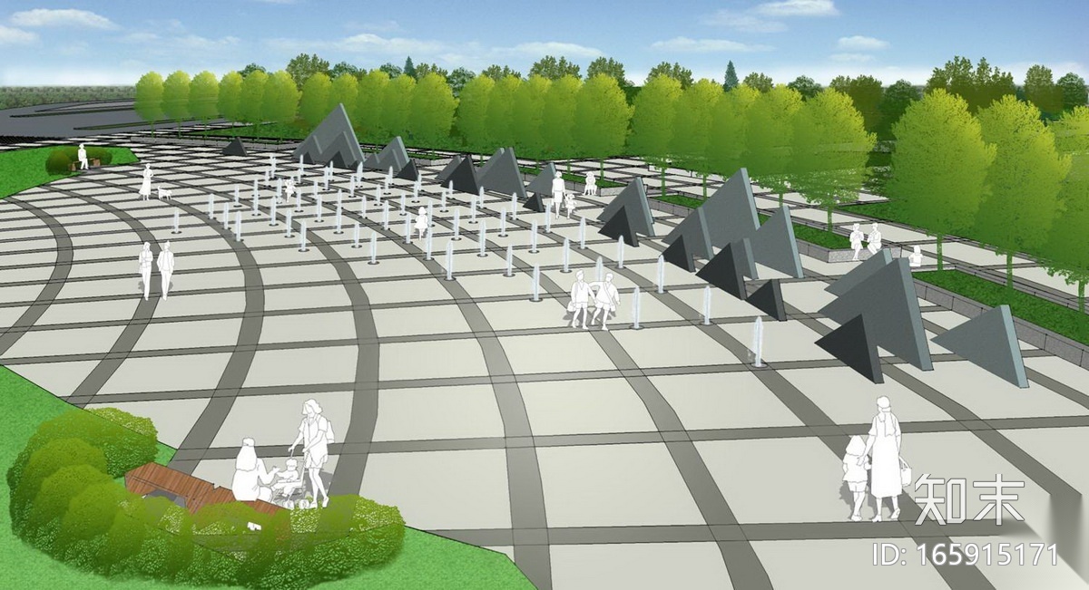 [内蒙古]城市道路环岛改造及雕塑设计方案施工图下载【ID:165915171】