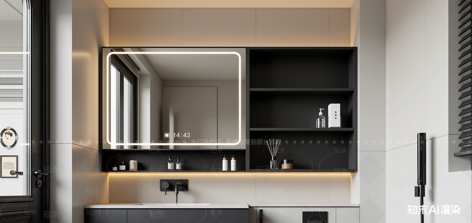 法式卫生间3D模型下载【ID:1214655233】