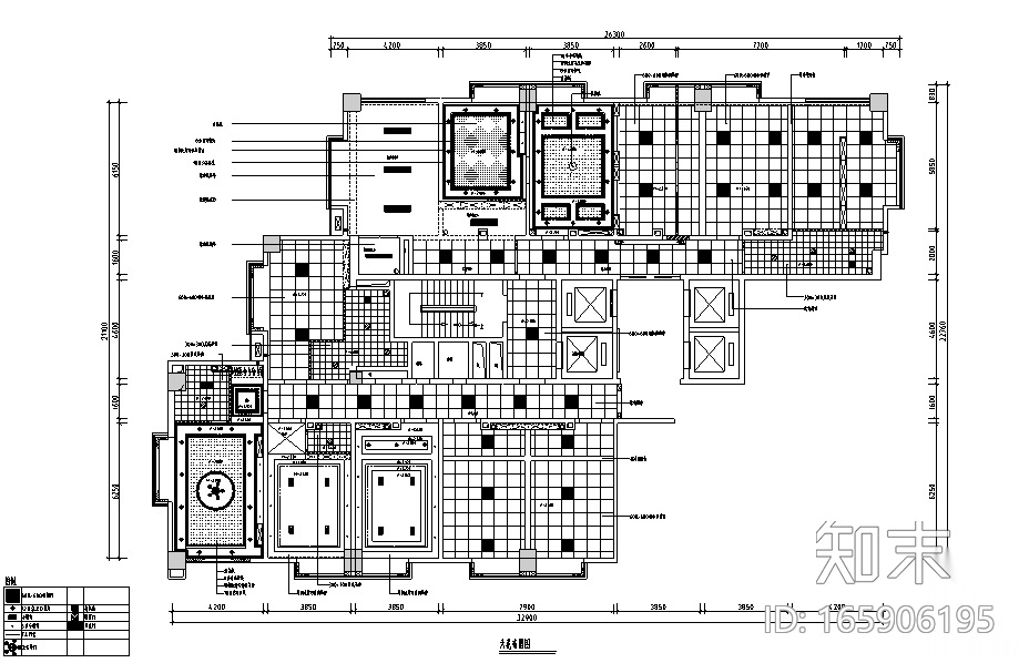 亿盟科技公司办公大楼设计施工图（附效果图）cad施工图下载【ID:165906195】