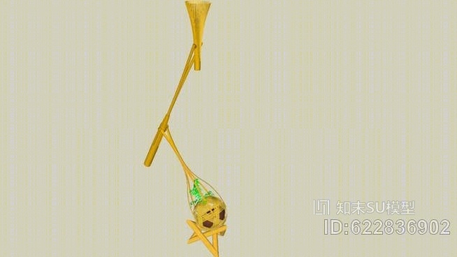 舞台灯竹灯SU模型下载【ID:622836902】