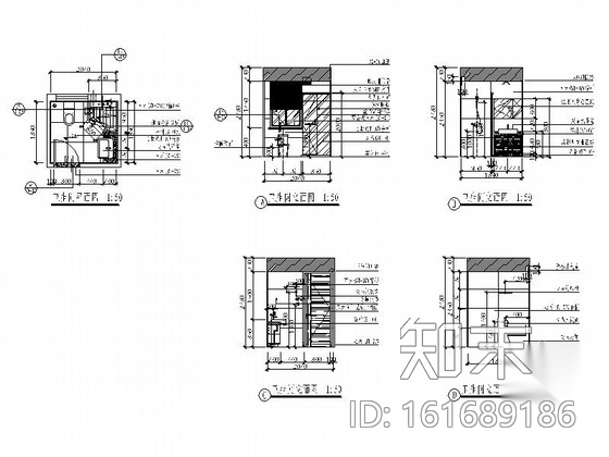 [深圳]某现代精装国际公寓奇数层户型室内竣工图施工图下载【ID:161689186】