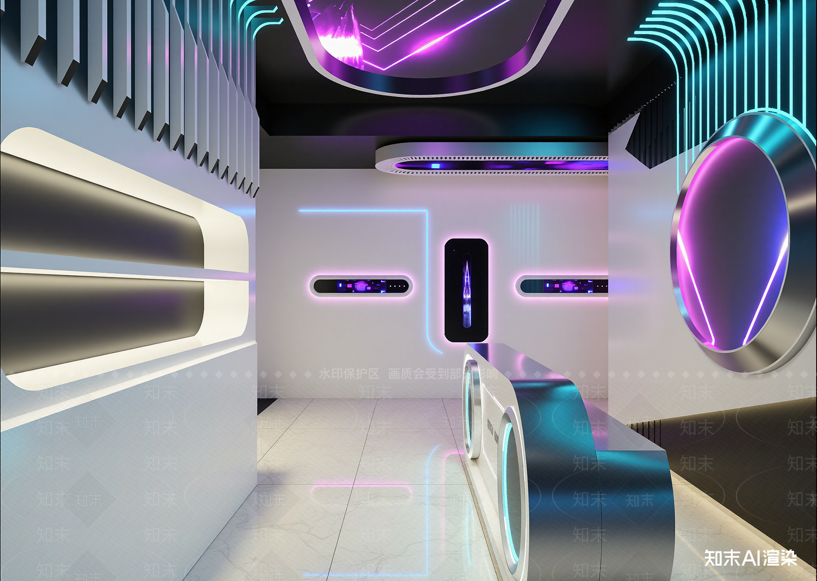 现代科技展厅3D模型下载【ID:1214680729】