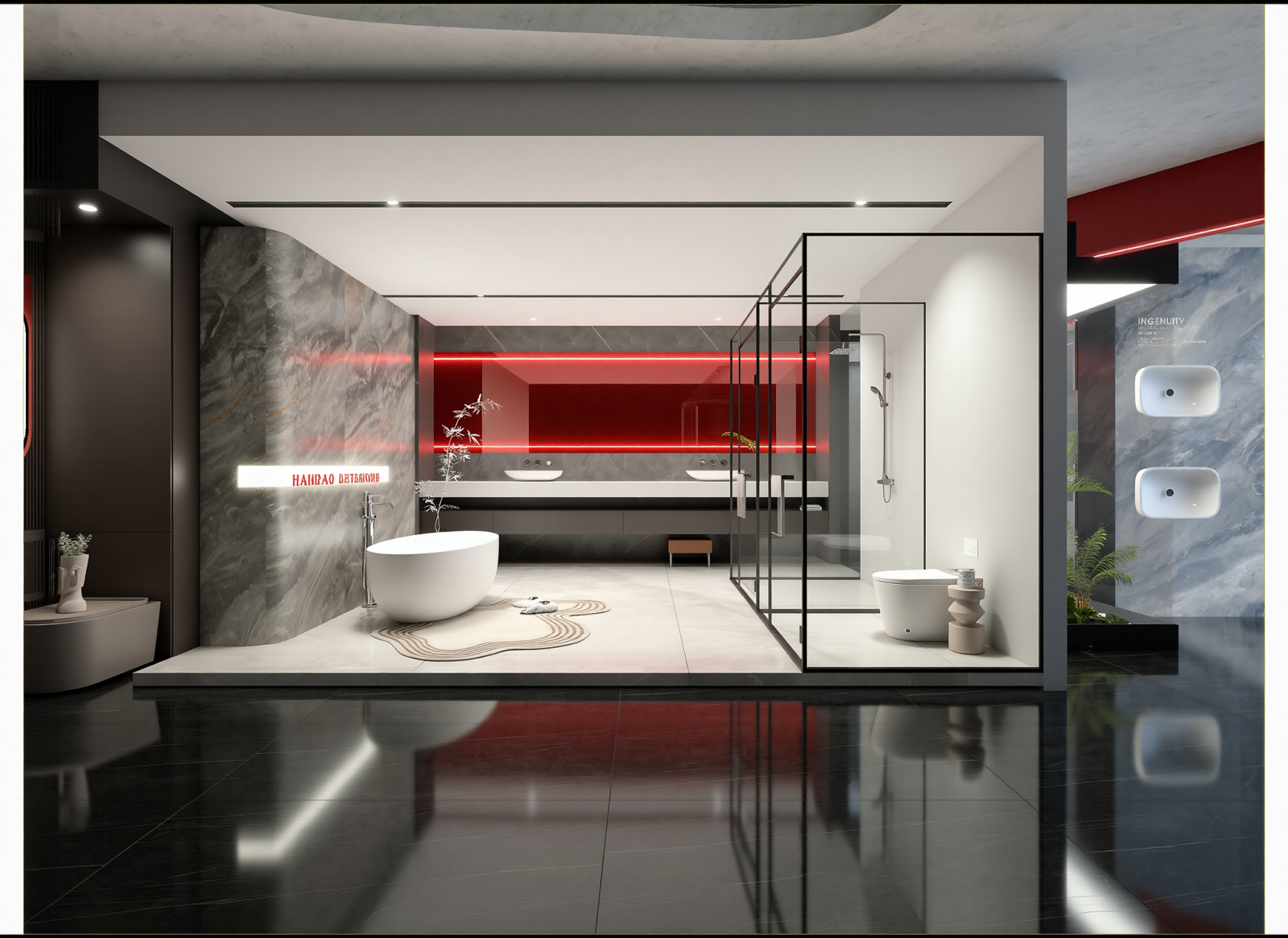 现代卫浴展厅3D模型下载【ID:1214684200】