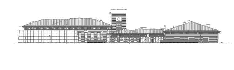 两层新中式风格上海会所建筑设计图cad施工图下载【ID:168319171】
