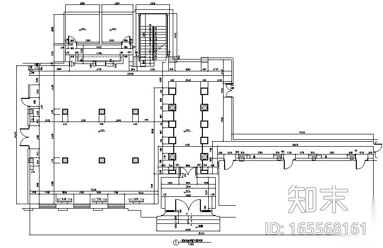 22套餐饮空间施工图+效果图(下）cad施工图下载【ID:165568161】