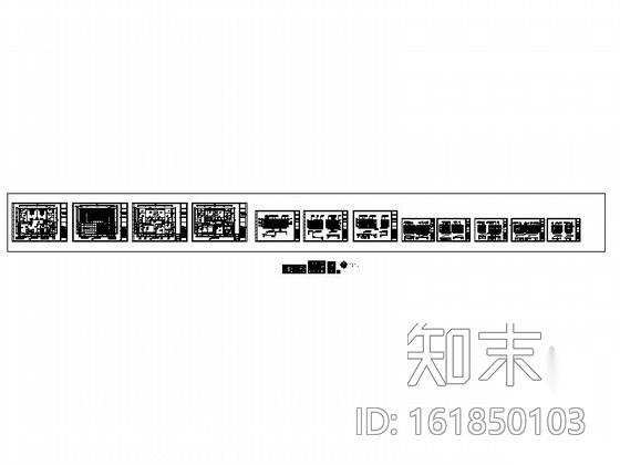 休闲会所套房室内装修图cad施工图下载【ID:161850103】