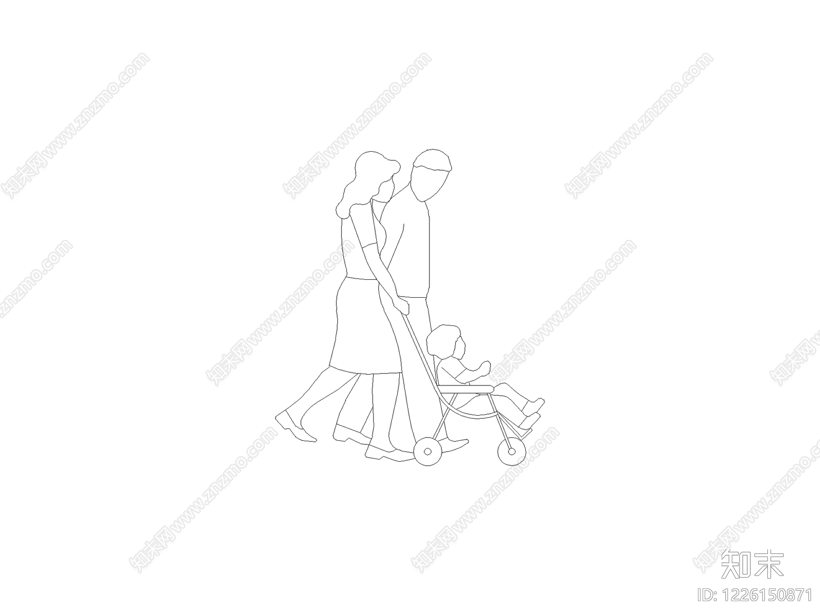人物cad施工图下载【ID:1226150871】