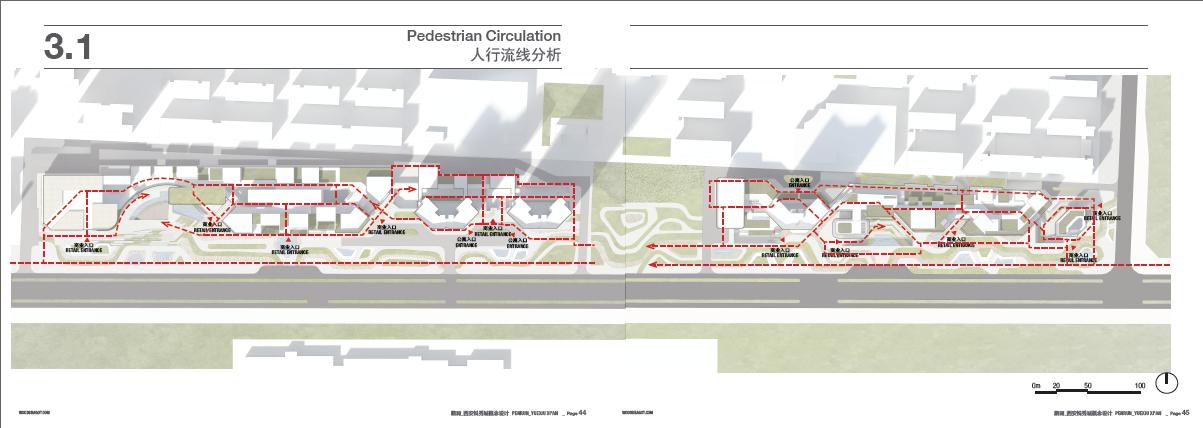 [西安]高层现代风格螺旋状交织立面城市综合体建筑设计...cad施工图下载【ID:165155149】