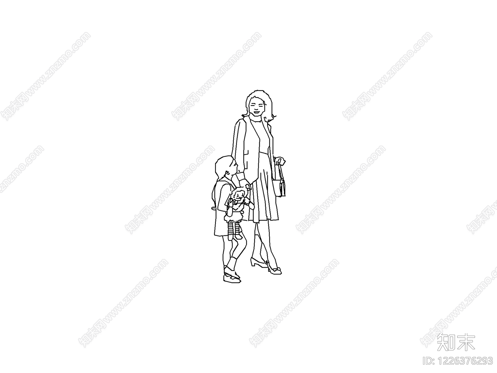人物cad施工图下载【ID:1226376293】