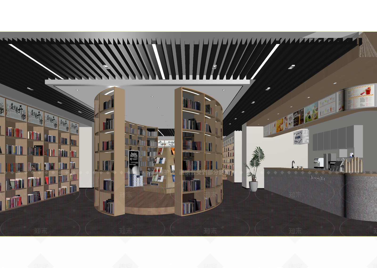 现代书店3D模型下载【ID:1214986950】