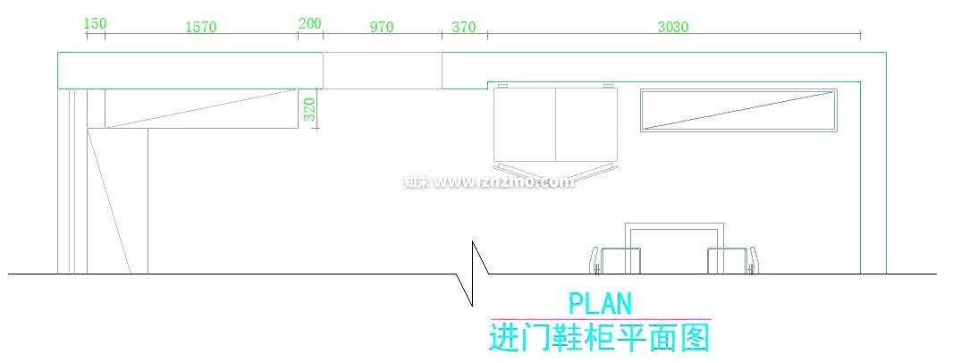 鞋柜cad施工图下载【ID:179274140】