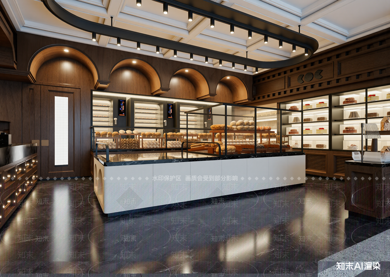 现代面包店3D模型下载【ID:1214975494】