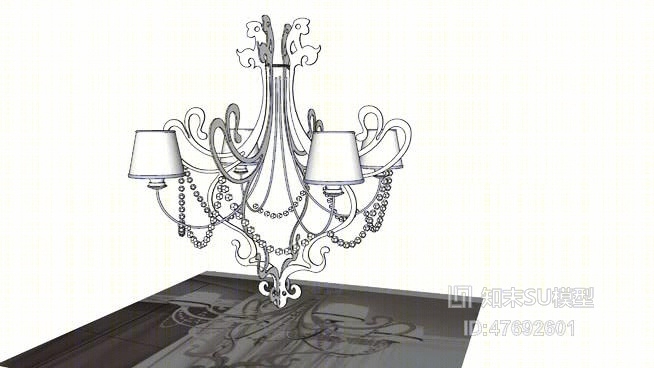 吊灯SU模型下载【ID:47692601】