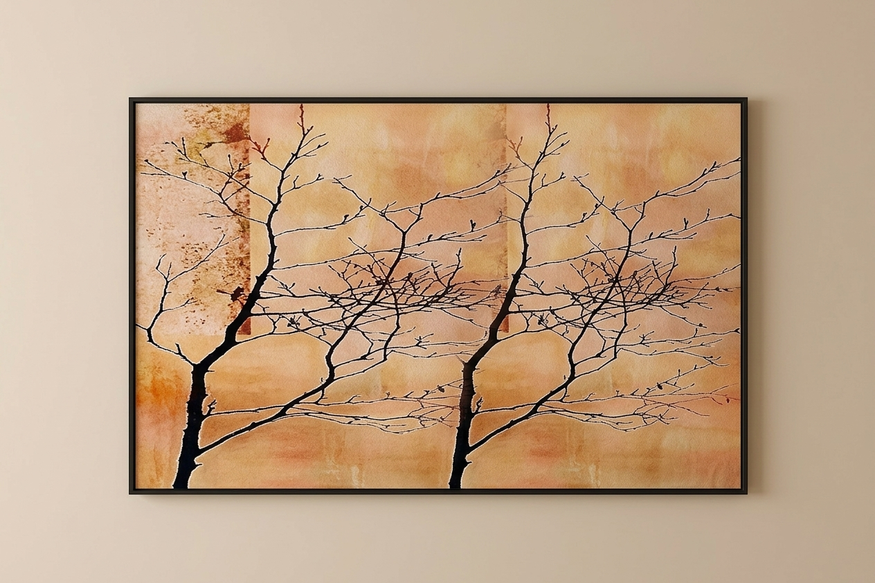 中古挂画SU模型草图