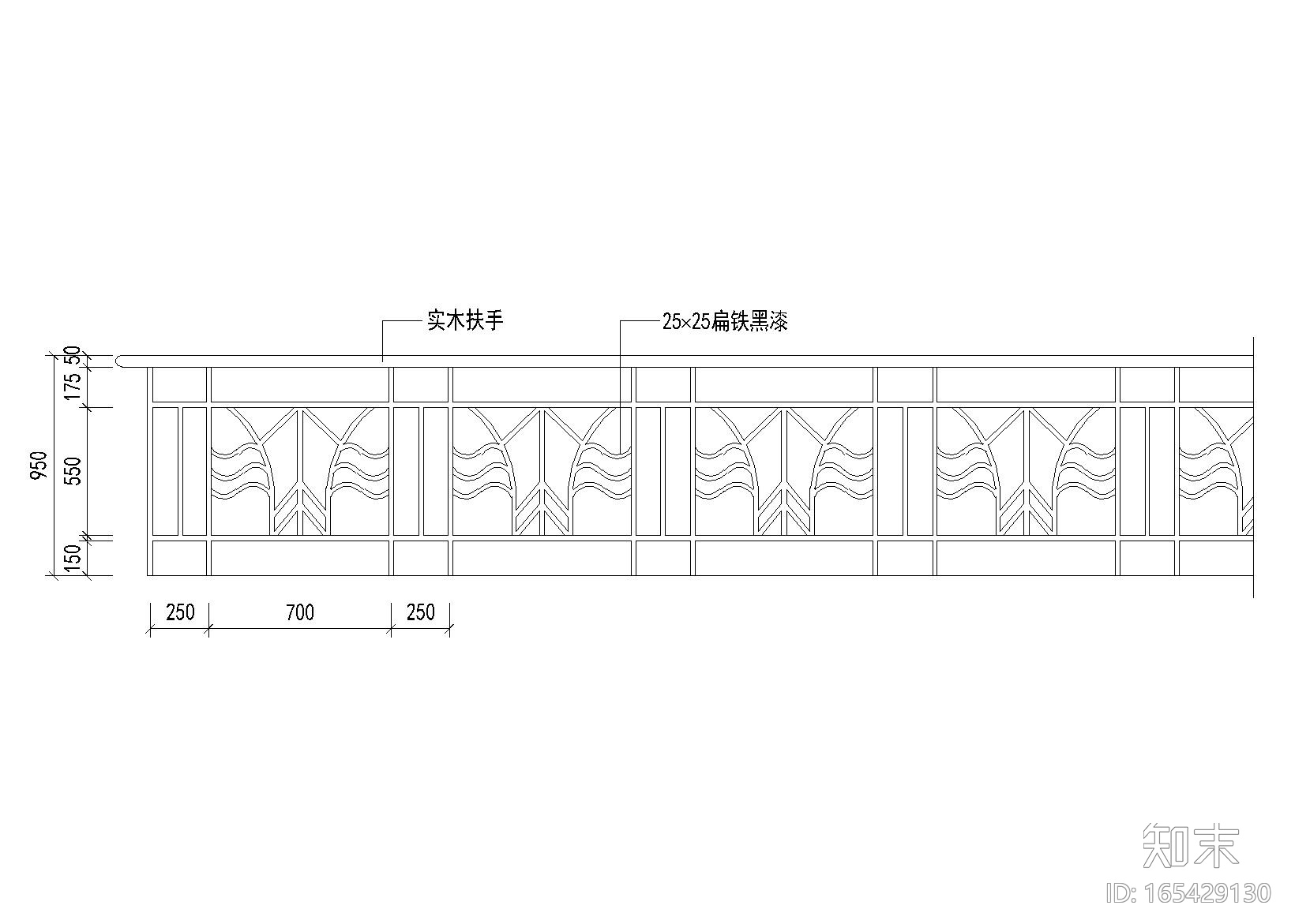 6种栏杆图块设计_CAD施工图下载【ID:165429130】