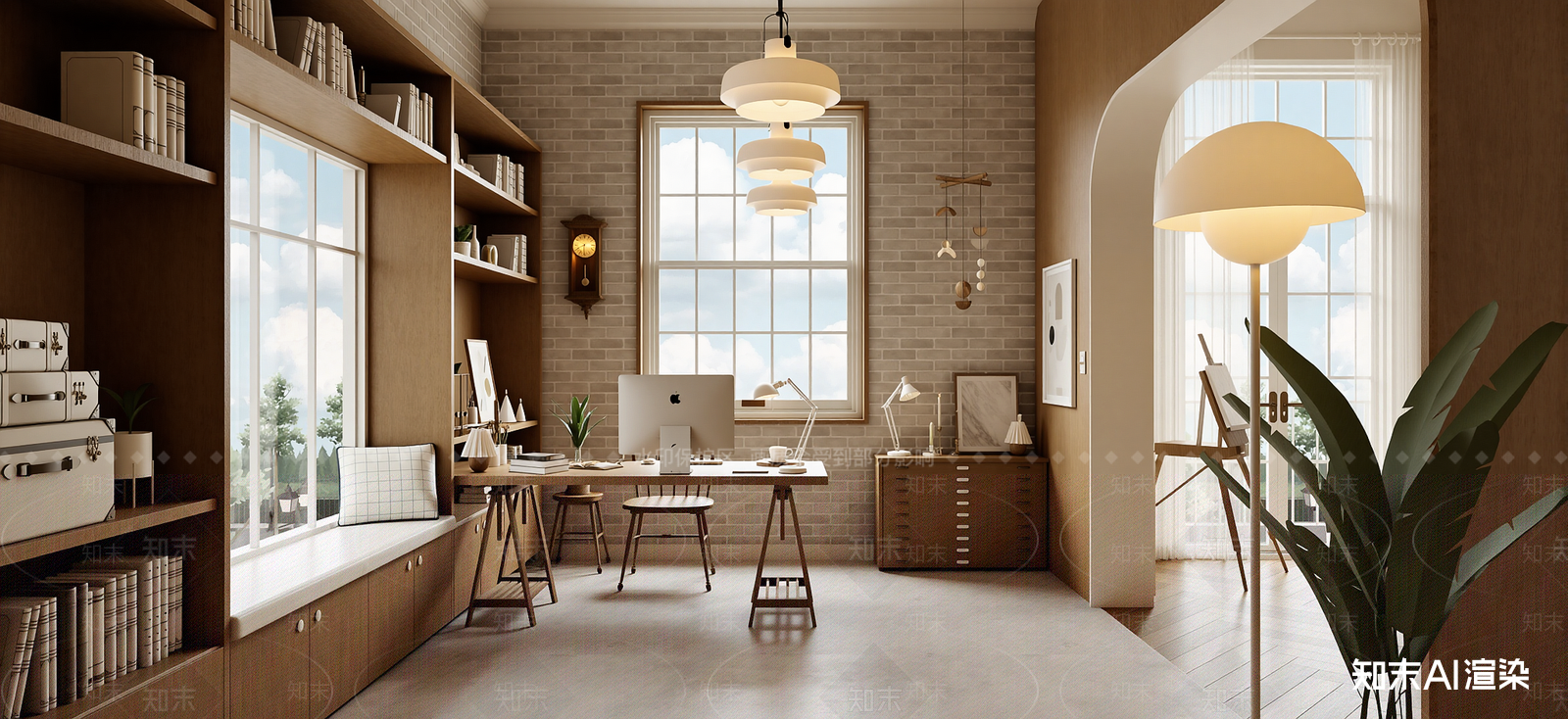 法式工作室SU模型下载【ID:1222337950】