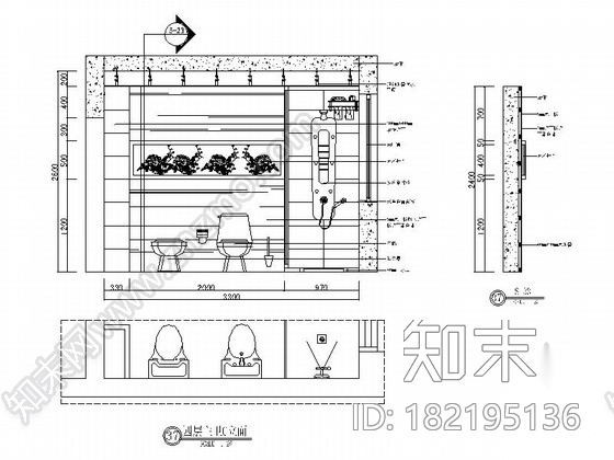 某中欧混搭风格四层别墅装修图（含效果）cad施工图下载【ID:182195136】