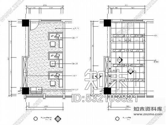 施工图普通办公室装修图cad施工图下载【ID:532103821】