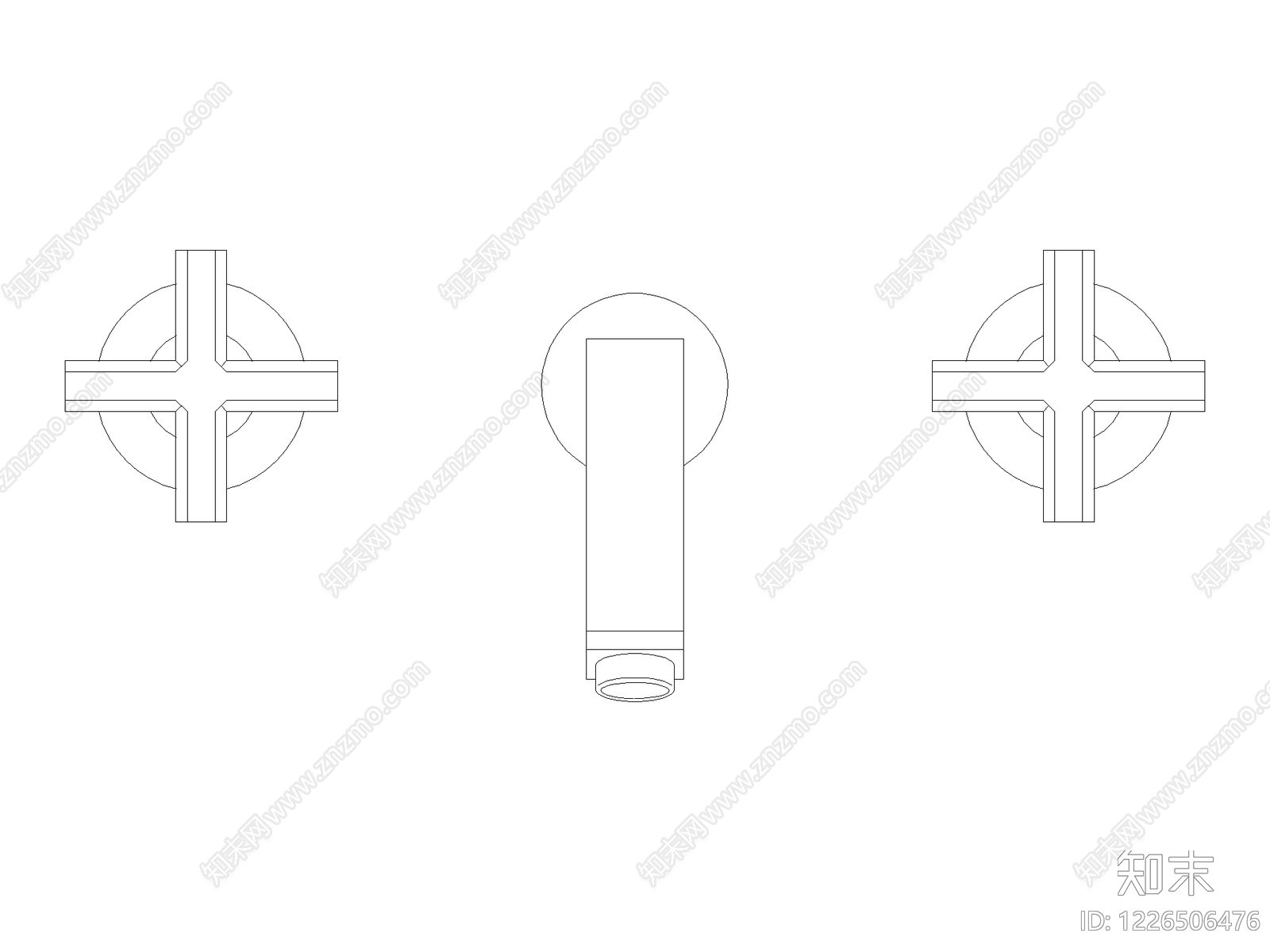 五金管件cad施工图下载【ID:1226506476】
