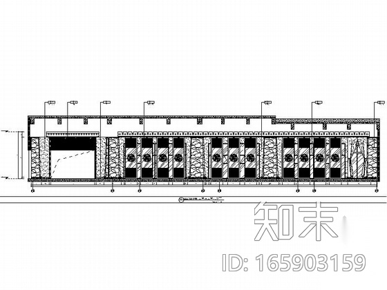 [西藏]超大气西部民族风情酒店大堂及大堂吧施工图（含效...cad施工图下载【ID:165903159】