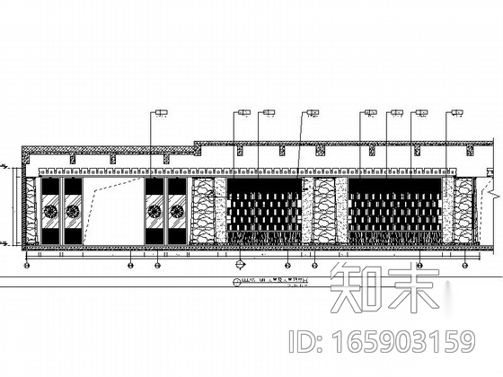 [西藏]超大气西部民族风情酒店大堂及大堂吧施工图（含效...cad施工图下载【ID:165903159】
