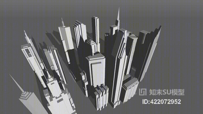 模范城市SU模型下载【ID:422072952】