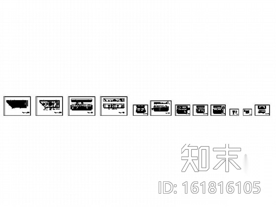 [重庆]某奢华KTV大厅装修图cad施工图下载【ID:161816105】